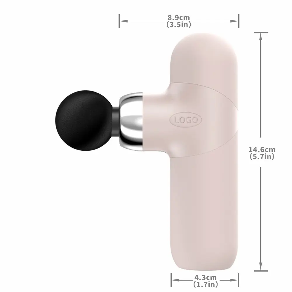 PM18 — Mini-pistolet de Massage corporel portatif professionnel, avec étui, au Design verni