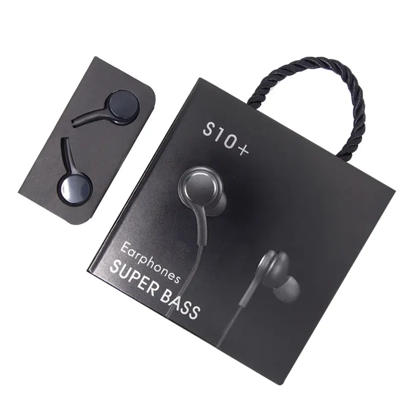 Jyd S10 + S10 Bán buôn giá rẻ 3.5mm có dây tai nghe headphone với hộp trong tai tai Tai nghe rảnh tay cho điện thoại Android