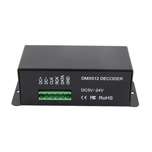 BC-802-2812 DMX 解码器 DMX 到 SPI 转换器 ws2812b led灯 DMX 512 rgb 解码器控制器用于 TM1809 UCS1909 UCS1912 UCS2903