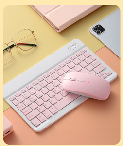 Miniteclado y ratón delgado de 7 pulgadas para tableta, teclado inalámbrico para teléfono Android, ruso y español, 2022 - Product Image 3