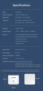 COMFAST 2.4GHz 5GHz Dual Band WiFi 6 Router per tutta la casa 1500Mbps Wireless Wi-Fi Mesh sistemi di rete con antenne interne - Product Image 6