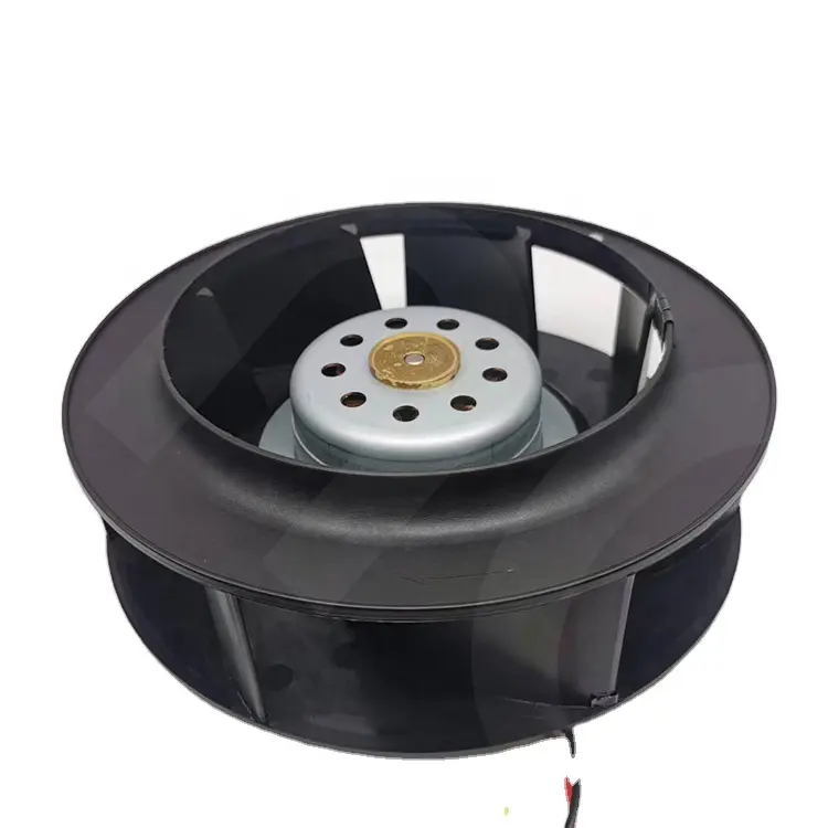 Ventilateur centrifuge arrière de contrôle EC DC 12v 24v 48v 190mm 0-10v/pwm ventilateur de ventilation de roue en métal et en plastique pour le refroidissement