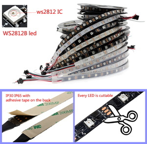 Fabrika fiyat DC5V WS2812B, WS2813, SK6812 5050 SMD 60/144 LEDs/m IP67 ayrı ayrı adreslenebilir RGB dijital LED ışık şeridi - Product Image 5