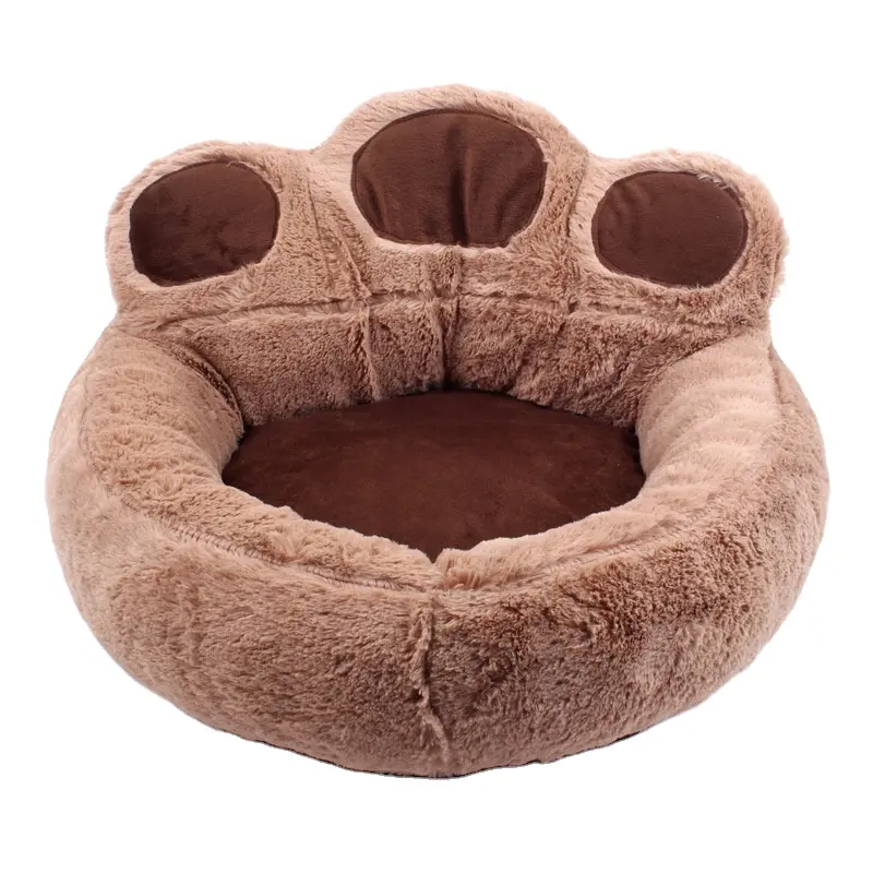 Alfombrilla de gato lavable, cojín de pata de oso para perro, cama esponjosa cálida para mascotas, precio de fábrica, oferta