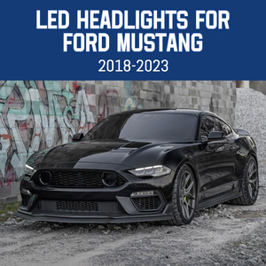 HCMOTIONZ <strong>LED</strong> Headlights for Ford Mustang 2018-2023 Start up Animation DRL Car Front Lamps Assembly Accessories Clear <strong>Reflector</strong> - Product Image 2