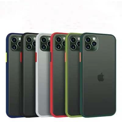 Mới Sang Trọng Chống Sốc Tùy Chỉnh Frosted Bìa Cho Iphone 11 Pro Max PC Mền Di Động Điện Thoại Di Động Trường Hợp