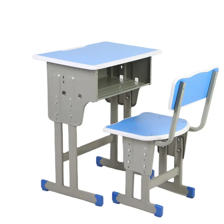 2023 vendita calda fornitore di fabbrica set di mobili per studenti delle scuole personalizzabili tavolo e sedia da studio per bambini regolabili