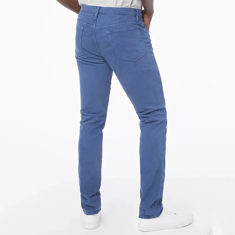 New Design Customized Italy Style Vintage Blue Slim Fit Denim Pants Skinny Men's Jeans Trouser