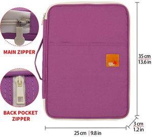 Organizador de portafolio personalizado, bolsa de documentos A4, soporte de copia para tableta y Notebook, venta al por mayor - Product Image 3