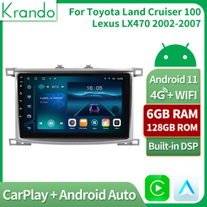 Krando Android 12.0 TS1864GラジオGPSナビゲーションカービデオプレーヤートヨタランドクルーザーLC100レクサスGX470モニターGPS - Product Image 2