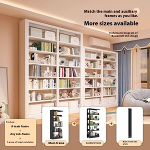 Modern stil Metal kitaplık raf ev için basit oturma odası çelik kitaplık çocuk resimli kitap kütüphane okuma alanı için - Product Image 2