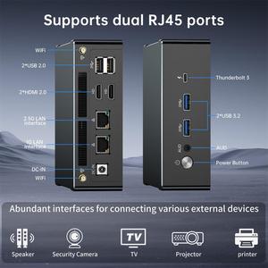 Potente Mini PC con DDR5 6900HX 1 * M.2 NVME4.0 SSD Dual LAN Tres pantallas 4K Compatible con Windows 11 PRO Desktop Office Gaming - Product Image 5