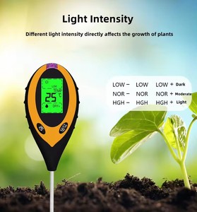 Alta Qualidade 4 em 1 Solo/Umidade/Luz/Ph Teste ph Medidor para Jardim Teste De Solo Digital Multifuncional <span class=keywords><strong>Sensor</strong></span> De Umidade Do Solo