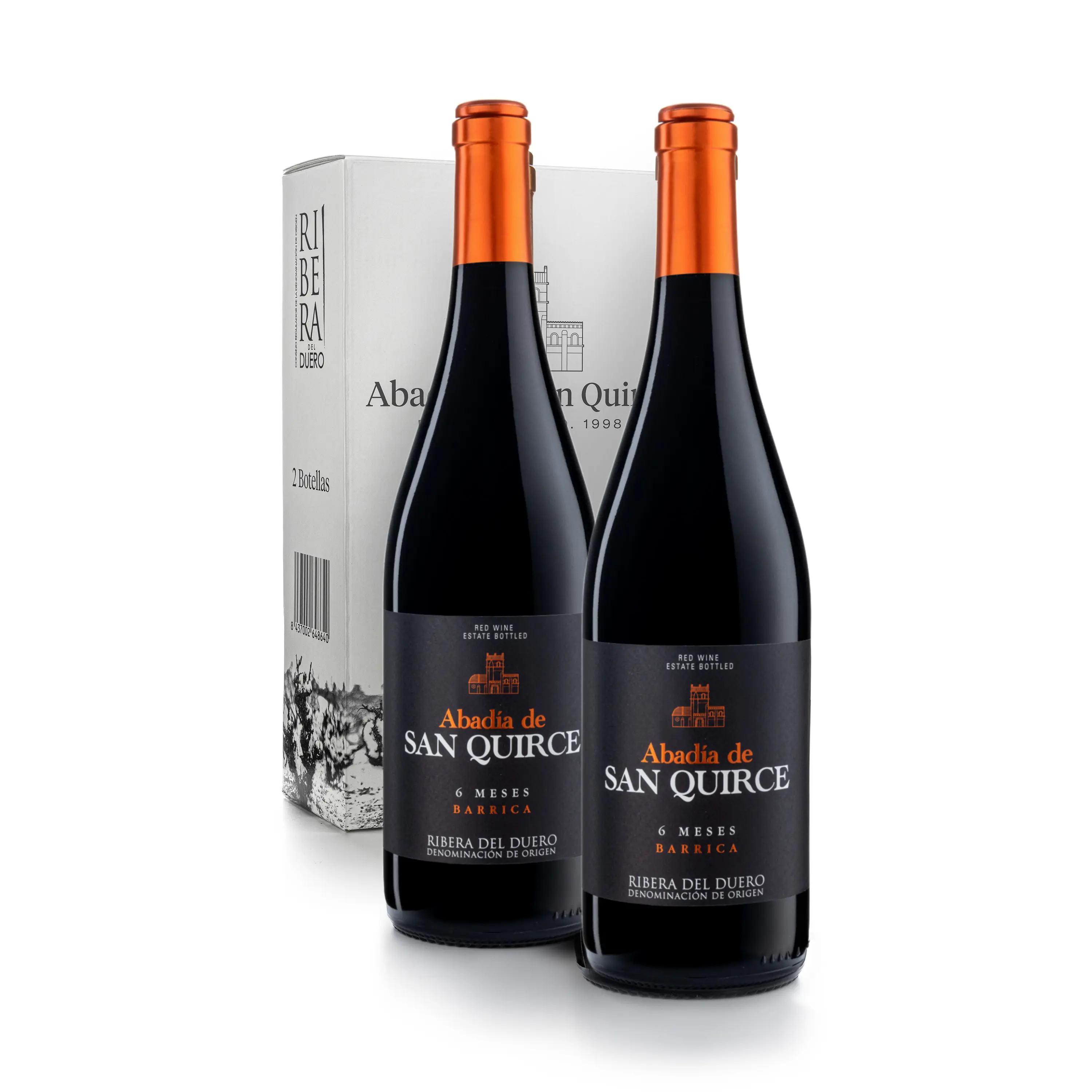 Alta Qualidade Espanhol Vinho Tinto Abadia San Quirce DO Ribera del Duero 6 Mês Barril para mesa 750ml garrafa 14,5% Álcool