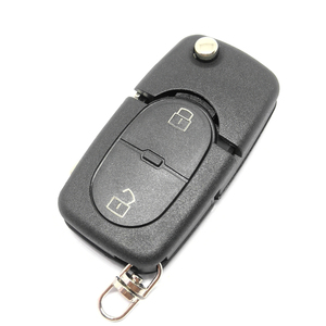 A-udi A2 A3 A4 A6 A8 B5 RS4 TT 1994-2004 Quattro FlipリモートカーキーシェルケースカバーノーカットCR1616ホルダー - Product Image 1