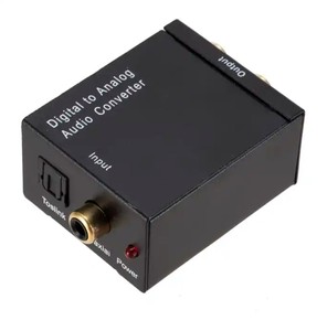 Optical Fiber Coaxial Signal <strong>to</strong> Analog Stereo <strong>Audio</strong> Adapter R/L <strong>Audio</strong> 3.5mm Digital Analog <strong>Audio</strong> Converter - Product Image 1