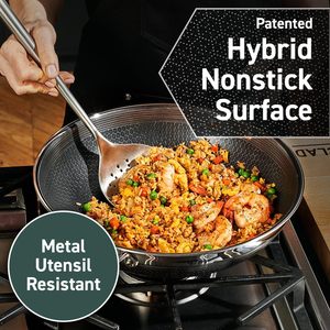 热销3层不锈钢炒锅，带不粘涂层，用于商业餐厅的燃气和电磁炉 - Product Image 4