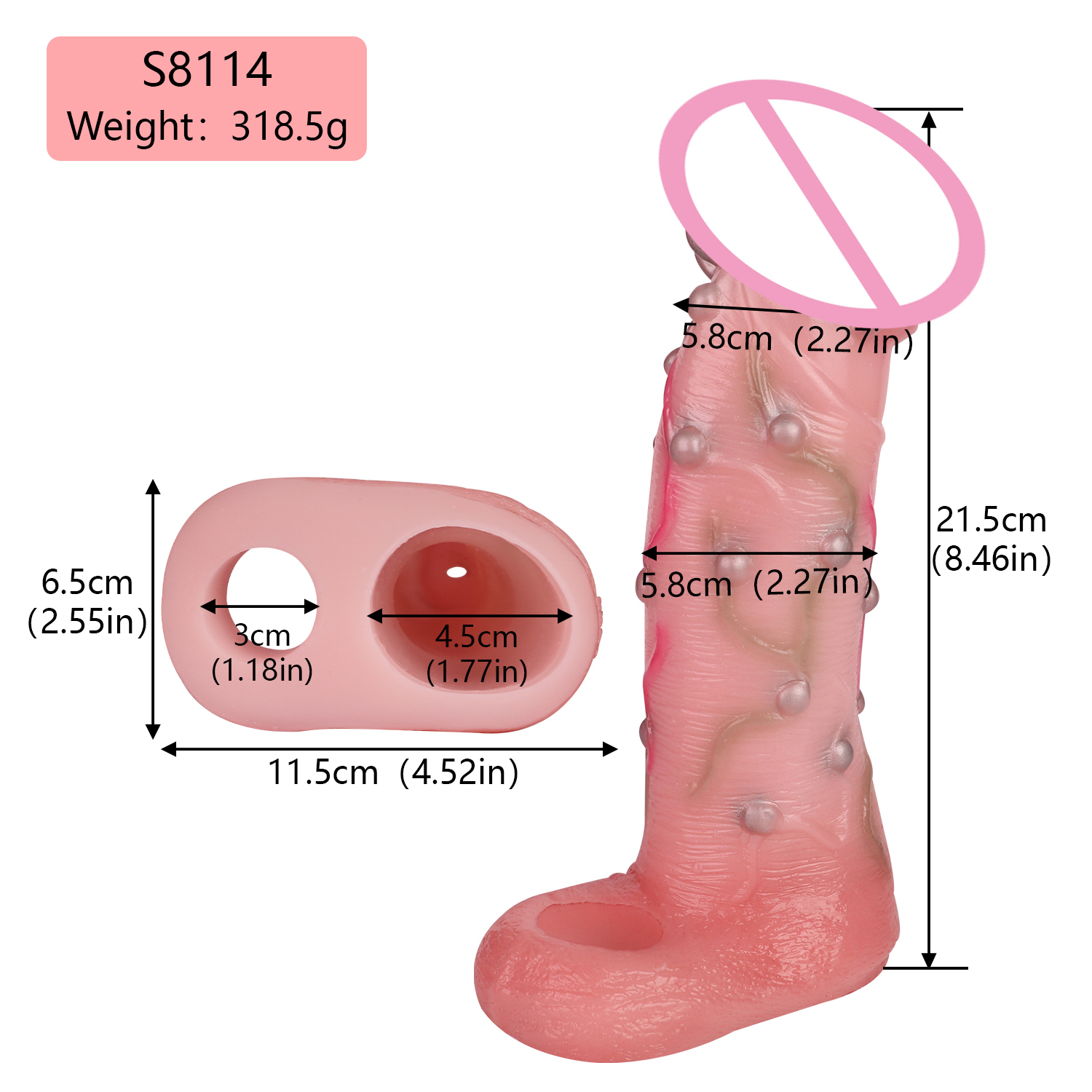 S8114 rose blanc