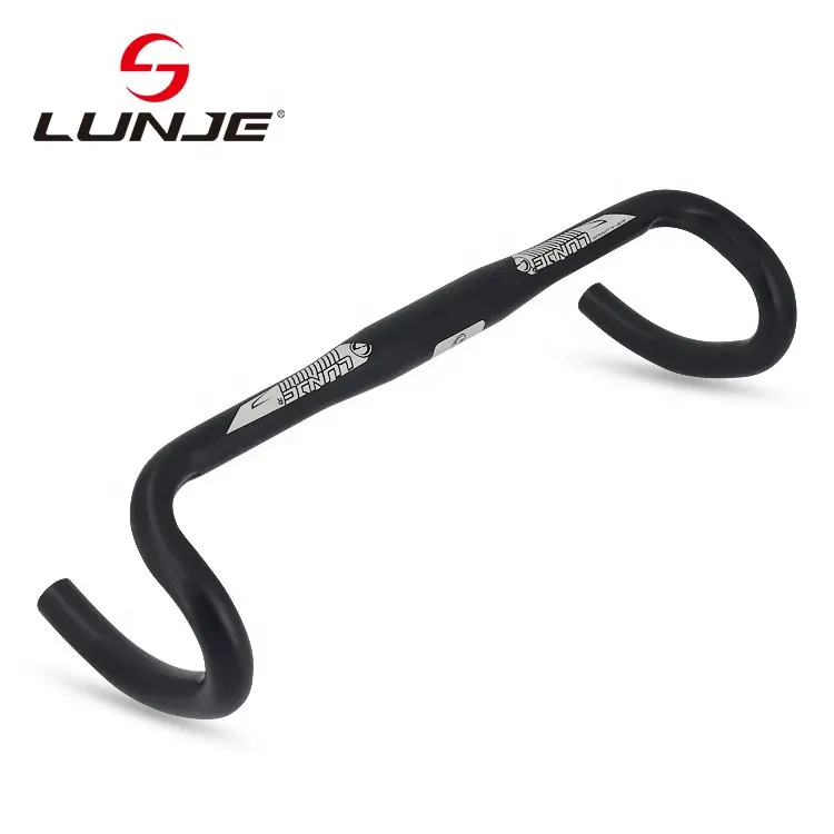 LUNJE Fábrica Personalização Ciclo Estrada Guiador Atualização Alumínio Liga Bike Handle Bar