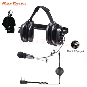Xách tay Heavy Duty GP328 Walkie Talkie tai nghe với in-ear Tai nghe 30km phạm vi hai chiều đài phát thanh 16CH VHF nhận được - Product Image 3