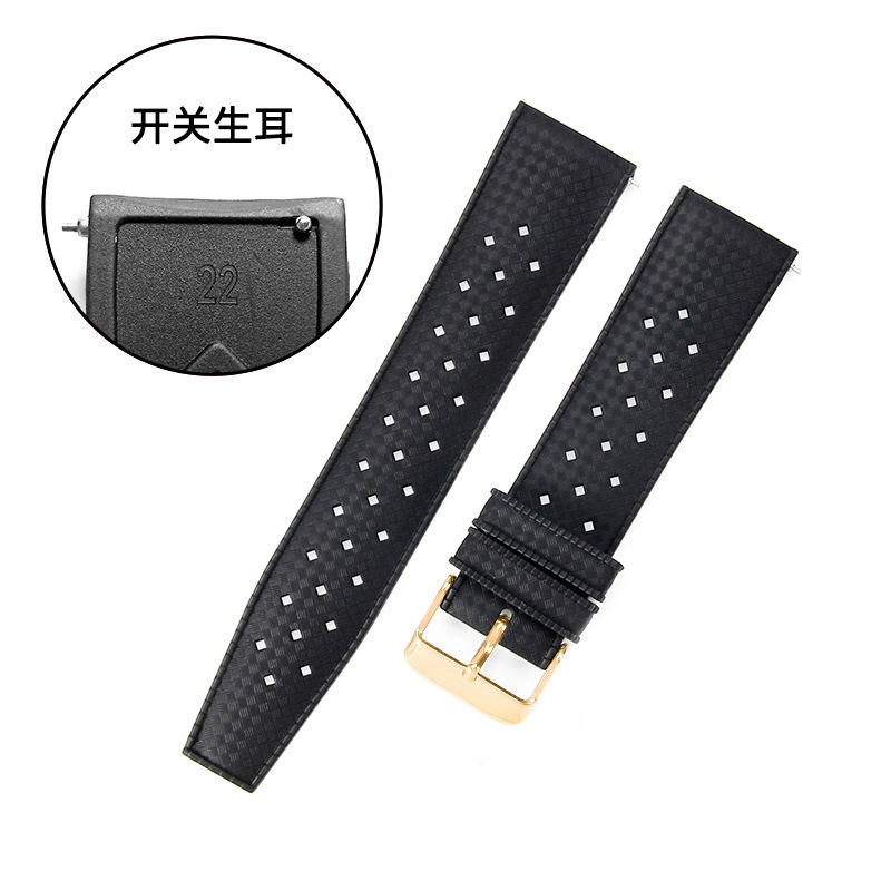 Boucle en or noir-K1