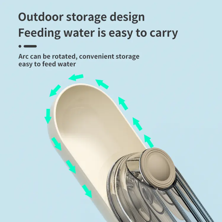 도매 휴대용 애완 동물 물병 누출 방지 애완 동물 야외 마시는 피더와 강아지 물 디스펜서