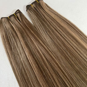 Customize Mechanism Weft Human Hair Extensions Cuticle Aligned Virgin <strong>Bundle</strong> Hair Extensions 100g/piece for Women - Product Image 4