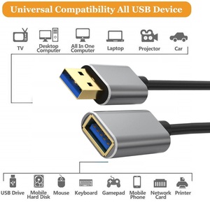 Eonline USB 3.0 uzatma uzatma kablosu kablosu için klavye TV PS4 Xbo bir SSD USB3.0 2.0 genişletici veri kablosu Mini USB uzatma - Product Image 2