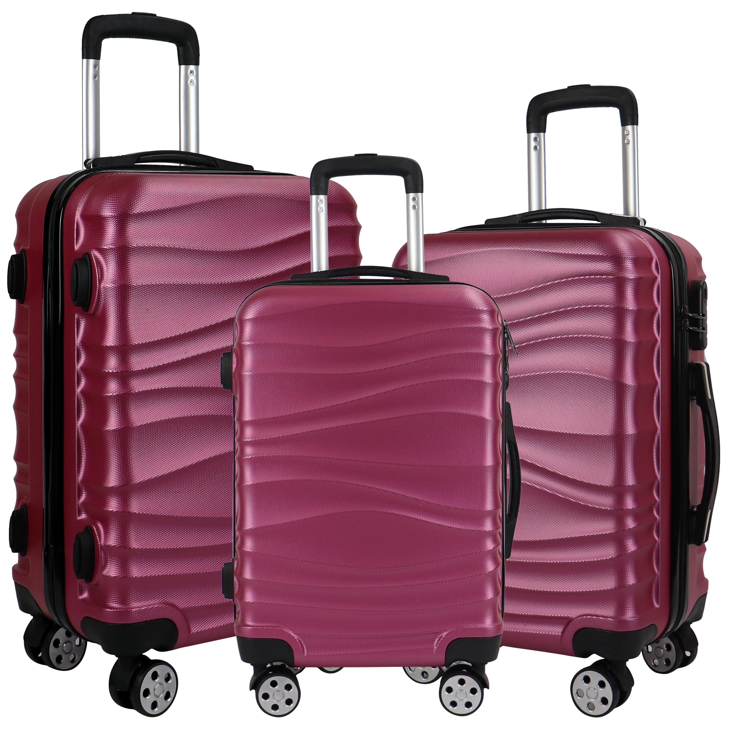 Trolley personalizzato borse per bagagli valigia con cerniera bagaglio intelligente impermeabile valigia in alluminio per Unisex