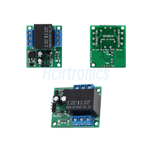 DR25E01 DC 5V 6V 9V 12V 24V 3-5A Flip-Flop mandal DPDT röle modülü Bistable kendinden kilitleme anahtarı - Product Image 1