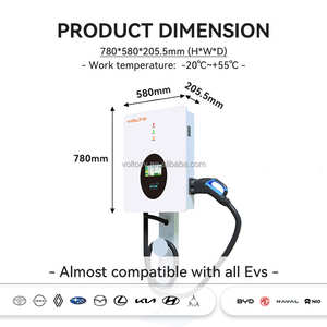 New 30KW Wall-Mounted EV Charging Station with CCS2 Interface 5m Cable Length Plug Charging Features DC <strong>Output</strong> Current - Product Image 5
