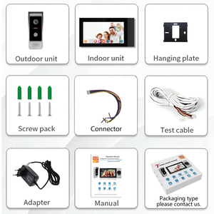 Videoportero inalámbrico Tuya para sistema de intercomunicación bidireccional doméstico con pantalla táctil a color de 7 pulgadas 1080P - Product Image 6