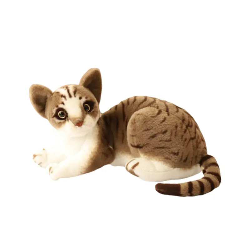 편안한 베개 귀여운 어린이를위한 2023 새로운 디자인 시뮬레이션 고양이 봉제 장난감