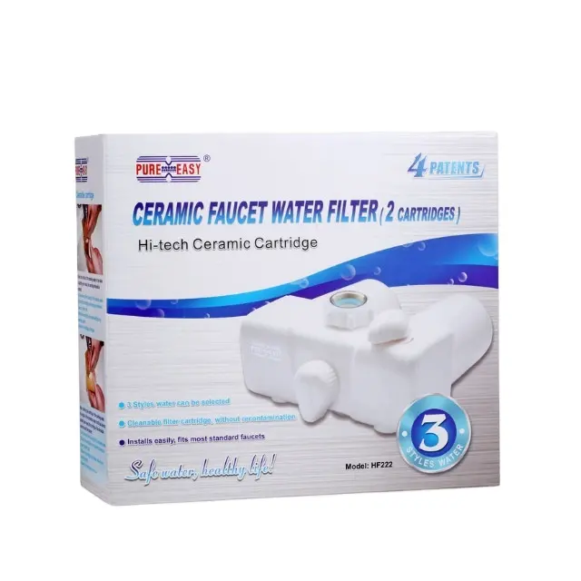Mejor grifo purificador de agua con 0,1 micras filtro 3 estilos de agua pueden ser seleccionados