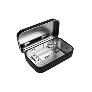 Wholesale Custom Printed Metal <strong>Hinged</strong> Tin <strong>Box</strong> Small Rectangular Tin <strong>Box</strong> for Storage - Product Image 5