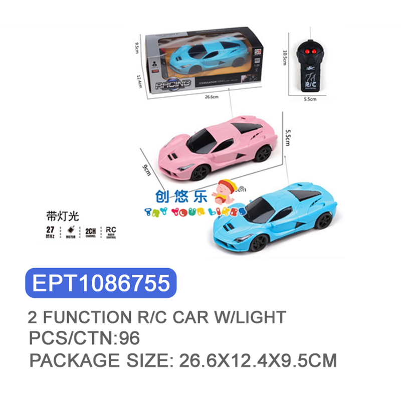 EPT1086755-2CH Auto RC Rosa con Nastro e Luci (96 pz/scatola)