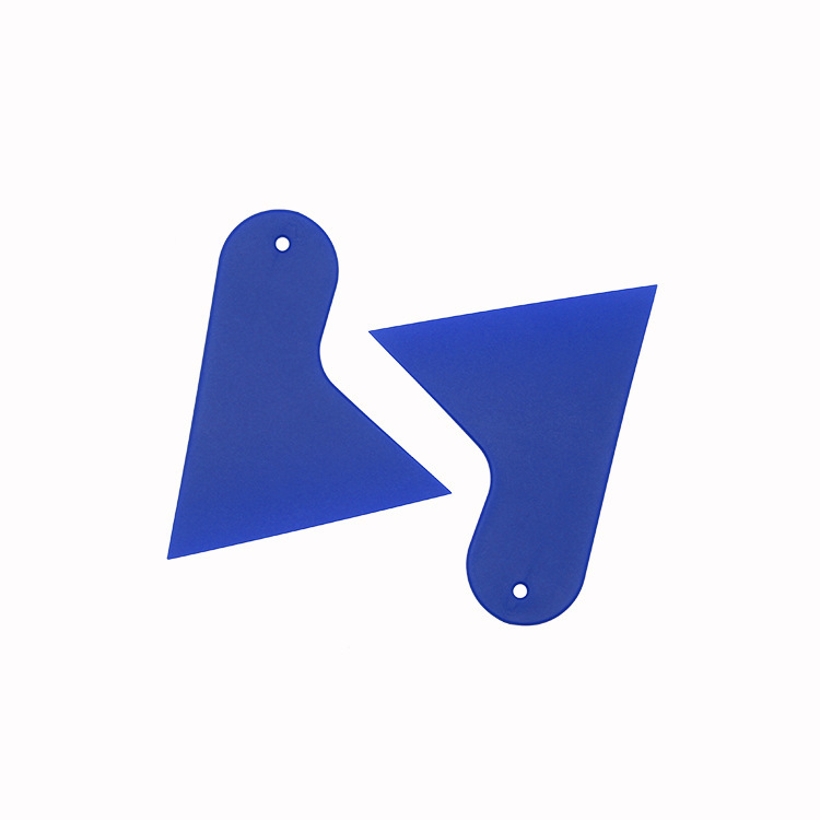 Blue-small triangular scraper