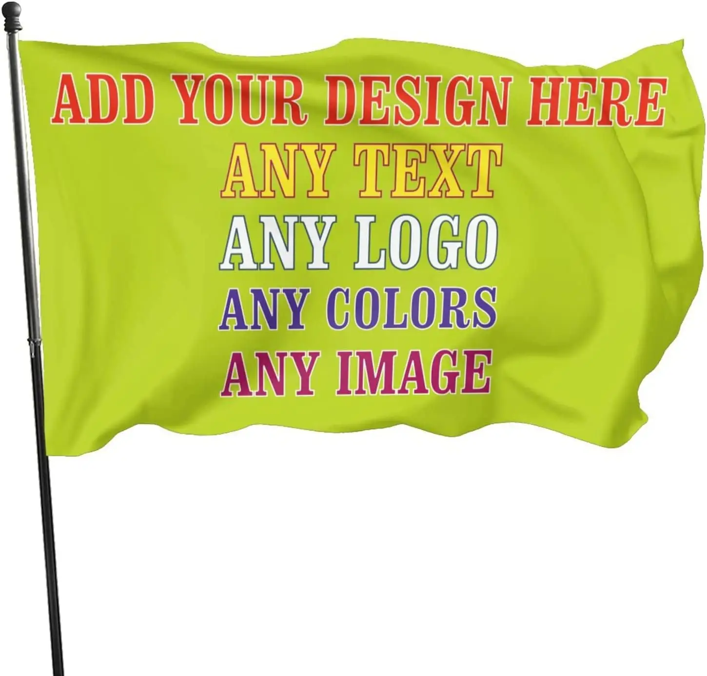 Bandiera esterna personalizzata usa la tua immagine personalizzata testo o Logo per regali personalizzati stampa un lato per decorare