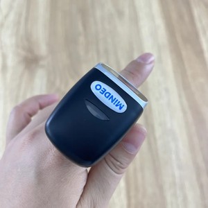 Mini escáner de código de barras de anillo inalámbrico ergonómico, generador de imágenes de código QR, interfaz USB PDF417, lector portátil de escaneo automático, stock de Mindeo en línea - Product Image 3
