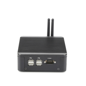 Bajo consumo de energía Mini PC J1900 CPU DDR3L 4 * COM 6 * USB VGA Dual Display Fanless Mini PC para negocios - Product Image 3