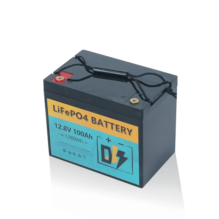 100Ah 12V LiFePO4 deep cycle battery packs lithium fish finder golf cart RV camper solar batteries