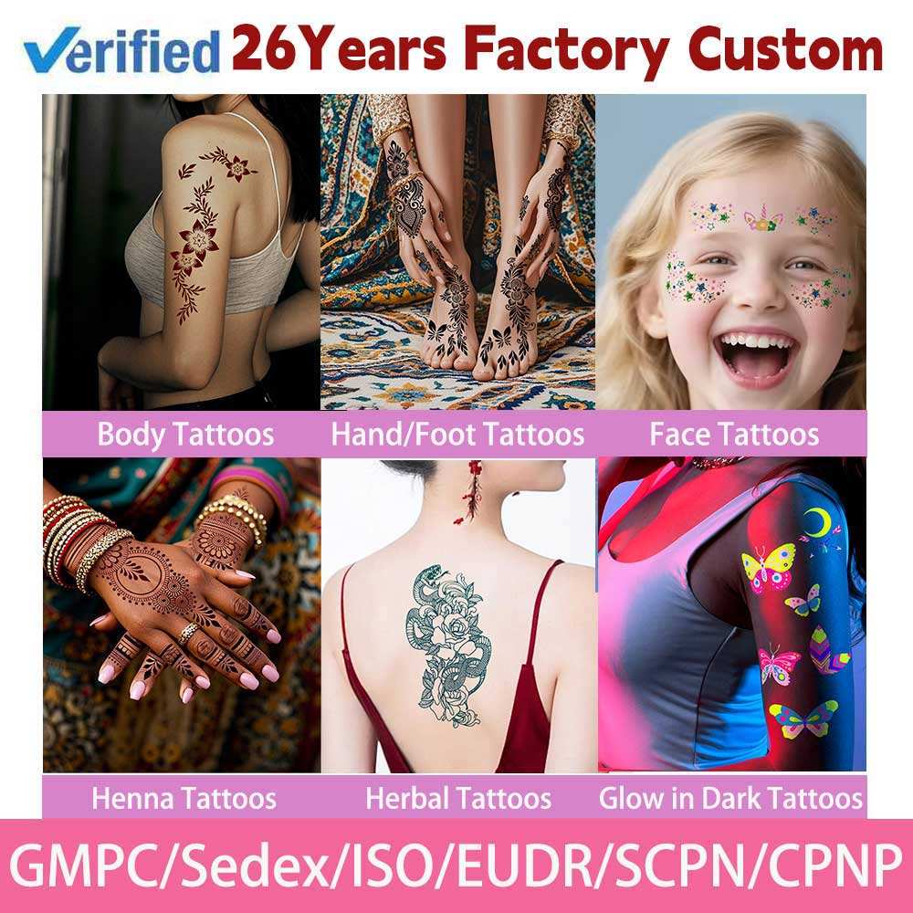 Autocollant de tatouage temporaire personnalisé