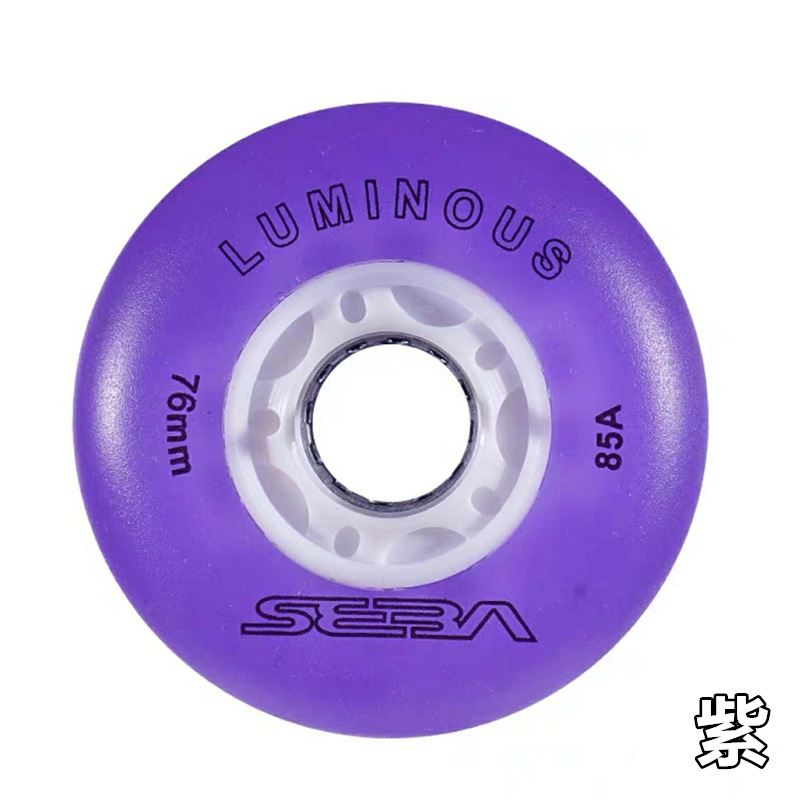 Rueda morada sin rodamiento - 72mm