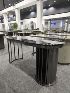 Hot bán đá cẩm thạch sang trọng ý đá trong nhà bếp bảng hình dạng hình bầu dục đầu đá cẩm thạch bàn ăn - Product Image 3