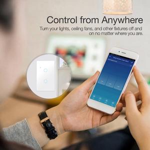 Ewelink WiFi Smart Home <span class=keywords><strong>Timer</strong></span> interruttore di vetro pannello di monitoraggio telecomando Alexa comando vocale Smart Wall Touch <span class=keywords><strong>Switch</strong></span>
