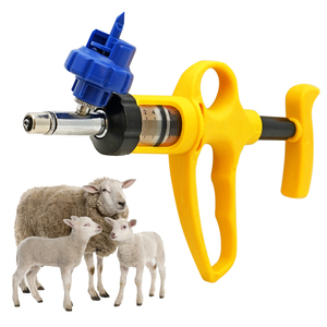 10ml Continuous Veterinary Syringe Gun Automatic Chicken Pig Sheep Vaccine <strong>Injection</strong> With Insert Bottle Plastic Dosing Gun - Product Image 1