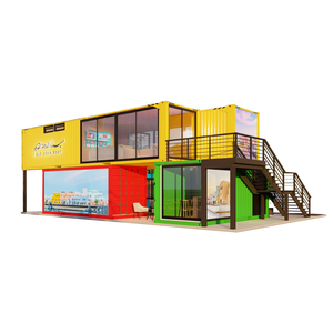 Contenedor modular prefabricado de 20 pies y 40 pies, contenedor de cabina de construcción de lujo para oficina - Product Image 1