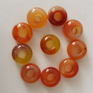 Top Sale Natural Gemstone Abacus Beads 10x8mm Large Hole Carnelian Beads for Necklace Bracelet Pendent Making - Product Image 6
