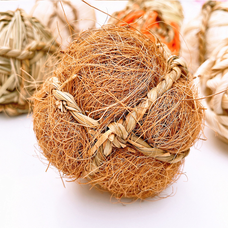 Boule de soie marron