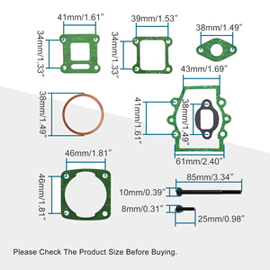 Goofit 40mm xi lanh xe máy Top End Gasket kit thay thế cho 2 đột quỵ 49cc <span class=keywords><strong>50cc</strong></span> YAMAHA y-zinger JOG ATV Scooter Dirt Bike - Product Image 3